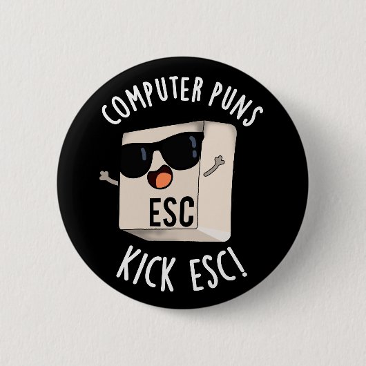 Computerpistolen Kick Esc Funny Keyboard Puff Dark Button (Vorderseite)