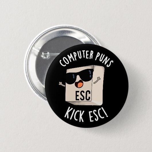 Computerpistolen Kick Esc Funny Keyboard Puff Dark Button (Vorne & Hinten)
