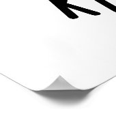 Computerpistolen Kick Esc Funny Keyboard Puff Poster (Ecke)