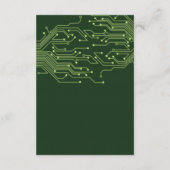 Computerplatine Bar Mitzvah Empfang Begleitkarte (Rückseite)