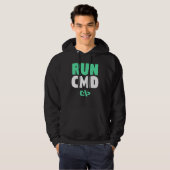 Computerprogrammierer-Befehlsaufforderung Schnells Hoodie (Vorne ganz)