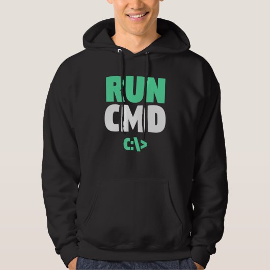 Computerprogrammierer-Befehlsaufforderung Schnells Hoodie (Vorderseite)