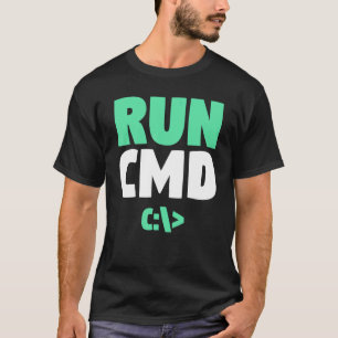 Computerprogrammierer-Befehlsaufforderung Schnells T-Shirt