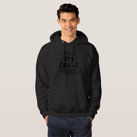 Computerprogrammierer Coding Geek Dies ist mein Co Hoodie (Vorne ganz)