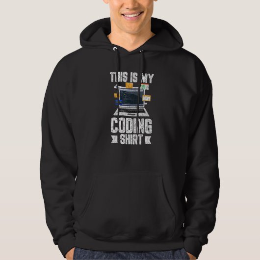 Computerprogrammierer Coding IT Techniker Grafik Hoodie (Vorderseite)
