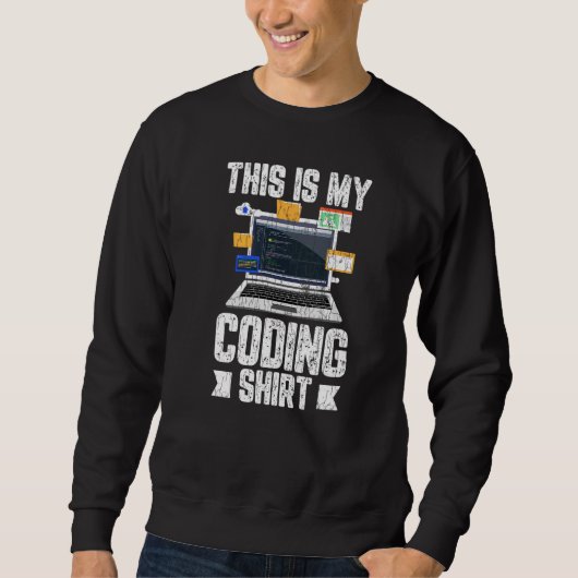 Computerprogrammierer Coding IT Techniker Grafik Sweatshirt (Vorderseite)