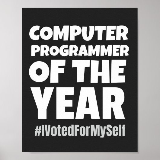 Computerprogrammierer des Jahres Poster (Vorne)