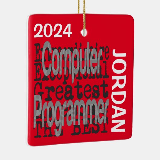 Computerprogrammierer Extraordinaire CUSTOM Keramikornament (Rechts)