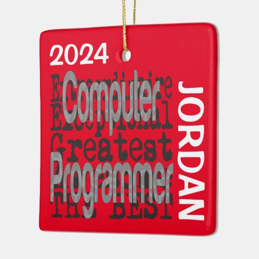 Computerprogrammierer Extraordinaire CUSTOM Keramikornament (Links)