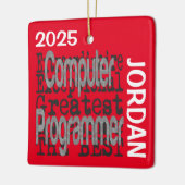 Computerprogrammierer Extraordinaire CUSTOM Keramikornament (Links)