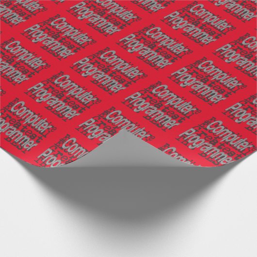 Computerprogrammierer-Extraordinator Geschenkpapier (Ecke)