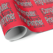 Computerprogrammierer-Extraordinator Geschenkpapier (Rolleneckpunkt)