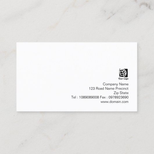 Computerprogrammierer farbenfrohe Glasfaserleuchte Visitenkarte (Rückseite)