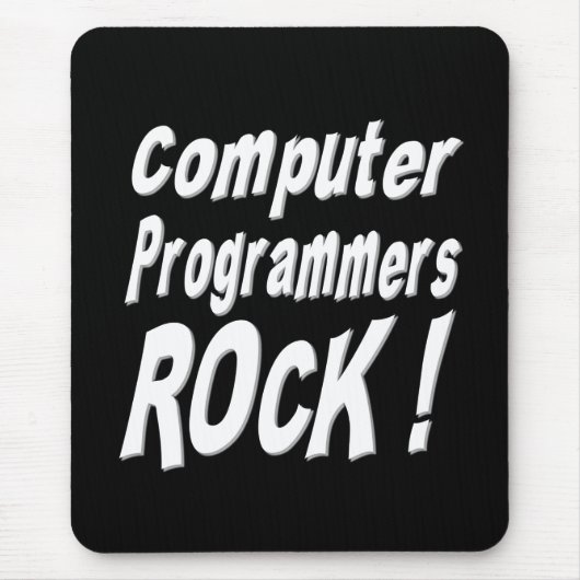 Computerprogrammierer-Felsen! Mousepad (Vorne)