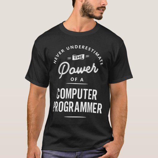 Computerprogrammierer Funny Job Title Profession T-Shirt (Vorderseite)