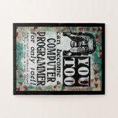 Computerprogrammierer - Funny Vintag Retro Puzzle (Horizontal)