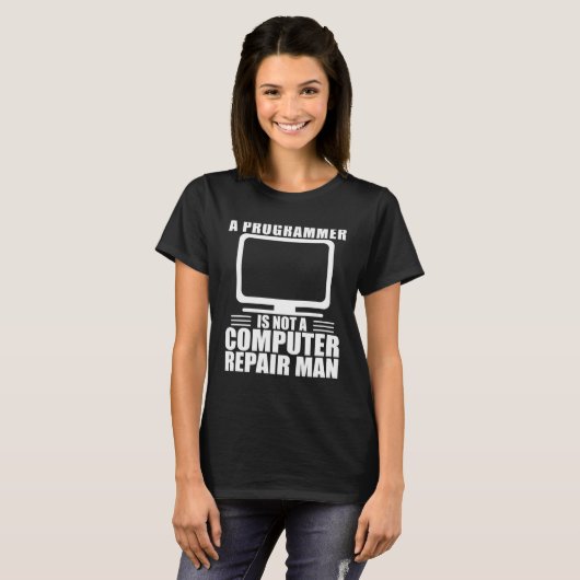Computerprogrammierer für Software-Engineer T-Shirt (Vorne ganz)