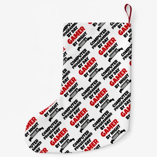 Computerprogrammierer Gamer Kleiner Weihnachtsstrumpf (Rückseite)