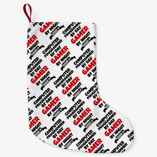Computerprogrammierer Gamer Kleiner Weihnachtsstrumpf (Vorderseite)