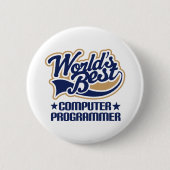Computerprogrammierer-Geschenk Button (Vorderseite)