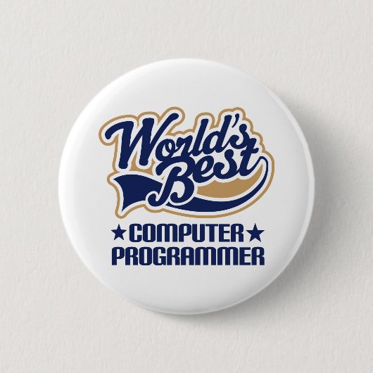 Computerprogrammierer-Geschenk Button (Vorderseite)