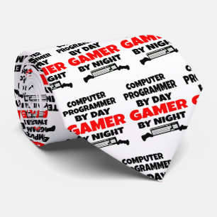Computerprogrammierer-Lieben spielen Videospiele Krawatte