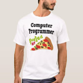 Computerprogrammierer-(lustiges) Pizza-T-Shirt T-Shirt (Vorderseite)