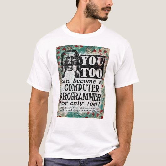 Computerprogrammierer - Lustiges Vintage Retro T-Shirt (Vorderseite)