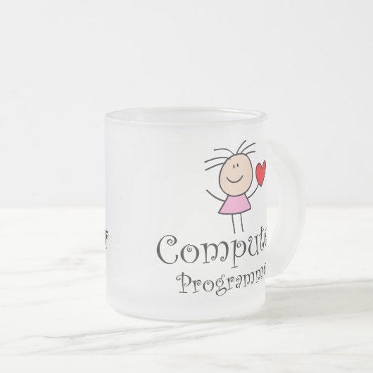 Computerprogrammierer Mattglastasse (VorderseiteRechts)