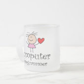 Computerprogrammierer Mattglastasse (Vorderseite Links)