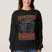 Computerprogrammierer mit Kaffee Sweatshirt (Vorderseite)