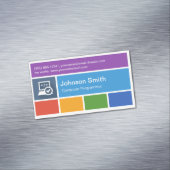 Computerprogrammierer - Moderner Metrostil Magnetische Visitenkarte (Beispiel)