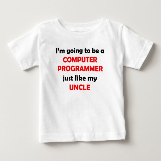 Computerprogrammierer mögen meinen Onkel Baby T-shirt (Vorderseite)