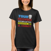 Computerprogrammierer Nerd Computer-Hacking Hacker T-Shirt (Vorderseite)