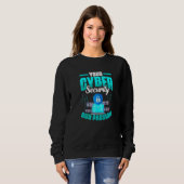 Computerprogrammierer programmiert Cybersicherheit Sweatshirt (Vorne ganz)