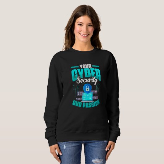 Computerprogrammierer programmiert Cybersicherheit Sweatshirt (Vorne ganz)