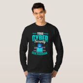 Computerprogrammierer programmiert Cybersicherheit T-Shirt (Vorne ganz)