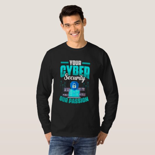 Computerprogrammierer programmiert Cybersicherheit T-Shirt (Vorne ganz)