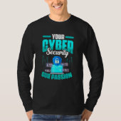 Computerprogrammierer programmiert Cybersicherheit T-Shirt (Vorderseite)