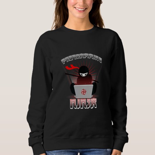 Computerprogrammierer Programmierung Ninja Codieru Sweatshirt (Vorderseite)