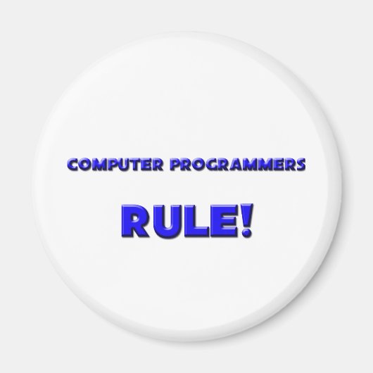 Computerprogrammierer Regel! Magnet (Vorne)