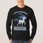 Computerprogrammierer sind magische Unicorn Coder  T-Shirt (Vorderseite)