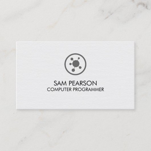 Computerprogrammierer Softwareentwickler Visitenkarte (Vorderseite)