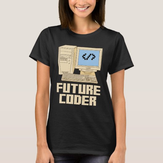 Computerprogrammierer Student Future Cod T-Shirt (Vorderseite)