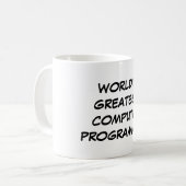 "Computerprogrammierer-" Tasse der Welt bestster (Vorderseite Links)