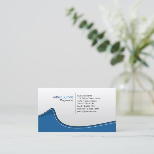 Computerprogrammierer Technische Elegance Visitenkarte (Stehend Vorderseite)