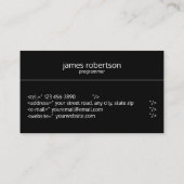 Computerprogrammierer Visitenkarte (Rückseite)