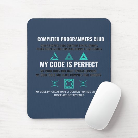 Computerprogrammiererclub  mousepad (Mit Mouse)