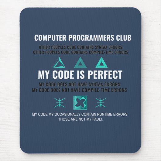 Computerprogrammiererclub  mousepad (Vorne)