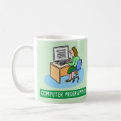 Computerprogrammiererin mit Name Kaffeetasse (Links)